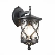 ST LUCE SL085.411.01 Светильник уличный настенный ST-Luce Черный/Черный, Прозрачный E27 1*60W LORNE