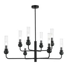 ST LUCE SL1244.403.08 Светильник подвесной ST-Luce черный/прозрачный E14 8*40W