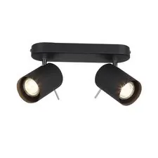 ST LUCE SL597.401.02 Спот Черный, Хром/Черный GU10 LED 2*3W