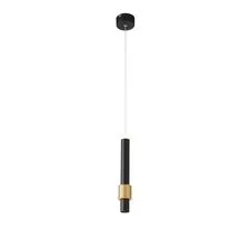 ST LUCE SL1591.403.01 Светильник подвесной Черный, Анодированный золотой/Черный LED 1*6W 3000K