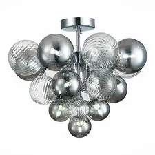 ST LUCE SL1124.102.10 Люстра потолочная ST-Luce Хром/Дымчатый,Прозрачный G9 10*5W (из 2-х коробок)