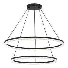 ST LUCE SL1018.403.02 Светильник подвесной ST-Luce черный/прозрачный LED 2*96W 4000K