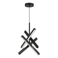 ST LUCE SL1018.413.04 Светильник подвесной ST-Luce черный/прозрачный LED 4*43W 4000K