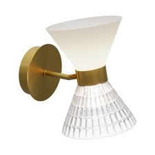ST LUCE SL2004.301.02 Светильник настенный ST-Luce латунь/прозрачный, белый, латунь G9 LED 2*5W