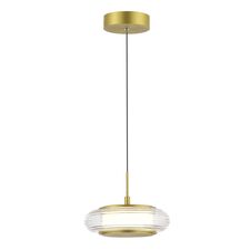ST LUCE SL6239.203.01 Светильник подвесной ST-Luce золото/прозрачный LED 1*7W 3000K