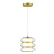 ST LUCE SL6239.203.03 Светильник подвесной ST-Luce золото/прозрачный LED 1*16W 3000K
