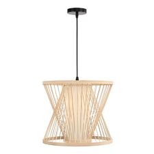 ST LUCE SL6241.503.01 Светильник подвесной ST-Luce Древесный/Белый E27 1*40W