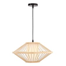 ST LUCE SL6241.533.01 Светильник подвесной ST-Luce Древесный/Белый E27 1*40W
