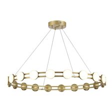 ST LUCE SL6610.203.20 Светильник подвесной ST-Luce золотистый/белый LED 1*40W 4000K