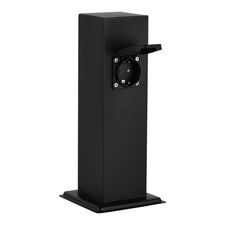ST LUCE SL9012.405.00 Столб уличный 2 розетки ST-Luce черный - -*15W