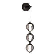 ST LUCE SL6520.401.01 Светильник настенный ST-Luce черный жемчуг/прозрачно-дымчатый LED 1*15W 4000K