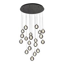 ST LUCE SL6520.403.20 Светильник подвесной ST-Luce черный жемчуг/прозрачно-дымчатый LED 1*100W 4000K