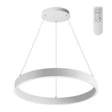 NOVOTECH 358960 OVER NT22 169 белый Светильник подвесной диммируемый, в комплекте пульт ДУ (2.4G) IP20 LED 3000К~6000К 50W 220V ITER
