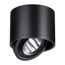 NOVOTECH 358814 OVER NT21 219 черный Светильник накладной светодиодный IP20 LED 18W 1600Лм 4000K 220V GESSO