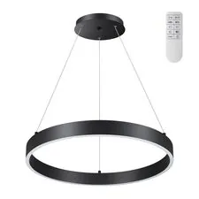 NOVOTECH 358959 OVER NT22 169 черный Светильник подвесной диммируемый, в комплекте пульт ДУ (2.4G) IP20 LED 3000К~6000К 50W 220V ITER