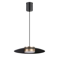 NOVOTECH 358591 OVER NT21 228 черный/золото Светильник накладной светодиодный, провод 2м IP20 LED 4000K 18W 220-240V PILZ