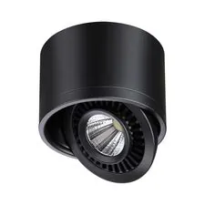 NOVOTECH 358812 OVER NT21 219 черный Светильник накладной светодиодный IP20 LED 9W 770Лм 4000K 220V GESSO