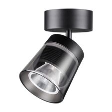 NOVOTECH 358648 OVER NT21 214 корпус черный/плафон дымчатый Светильник накладной светодиодный IP20 LED 4000K 20W 175-245V ARTIK