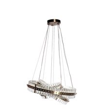 Garda Decor 91GH-30867 Люстра подвесная "Galaxy" стекло прозрач. d70*h150см