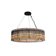 Garda Decor 91GH-80567 Люстра подвесная чёрный/стекло прозрач. d70*h150см
