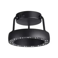 NOVOTECH 359398 OVER NT24 000 черный Светильник накладной светодиодный IP20 LED 12W вниз/5W вверх 220V 1360Лм 3000K TURN