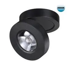 NOVOTECH 359412 OVER NT24 000 черный Светильник накладной/встраиваемый IP20 LED 5W 220V 4000K 240Лм GRODA
