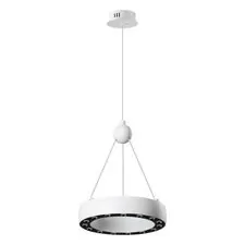NOVOTECH 359395 OVER NT24 000 белый Светильник подвесной светодиодный, длина провода 2м IP20 LED 12W вниз/5W вверх 220V 1360Лм 3000K TURN