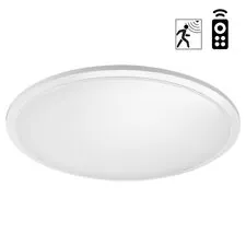 NOVOTECH 359211 OVER NT23 327 белый Светильник накладной влагозащищ. диммир. с датчиком движения (пульт ДУ в комплекте) IP43 LED 48W 170-265V 4320Лм 3000-6000К