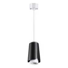 NOVOTECH 370826 OVER NT22 243 черный Светильник накладной, провод 2м IP20 GU10 9W 220V TULIP