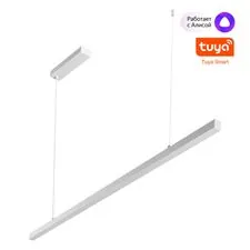 NOVOTECH 359441 OVER NT24 000 белый Светильник подвесной диммир. со сменой цв.темпер. (пульт ДУ/прилож. Smart Life) IP20 LED 48W 85-265V 3000-6000К SOTTO