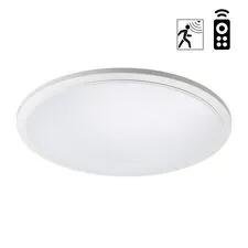 NOVOTECH 359208 OVER NT23 326 белый Светильник накладной влагозащищ. диммир. с датчиком движения (пульт ДУ в комплекте) IP43 LED 36W 170-265V 3240Лм 3000-6000К