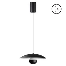 NOVOTECH 359336 OVER NT24 000 черный Светильник подвесной с механизмом регулировки высоты, провод 2м IP20 LED 4W вниз/3W вверх 760Лм 3000K 170-265V IMAN