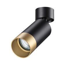 NOVOTECH 370871 OVER NT22 252 черный/золото Светильник накладной IP20 GU10 9W 220V SLIM