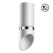 NOVOTECH 370904 OVER NT22 330 белый/хром Светильник накладной влагозащищенный IP44 GU10 9W 220V DELTA
