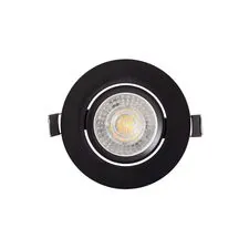 Denkirs DK3020-BK Встраиваемый светильник, IP 20, 10 Вт, GU5.3, LED, черный, пластик