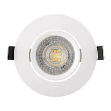 Denkirs DK3020-WH Встраиваемый светильник, IP 20, 10 Вт, GU5.3, LED, белый, пластик