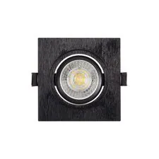 Denkirs DK3021-BK Встраиваемый светильник, IP 20, 10 Вт, GU5.3, LED, черный, пластик