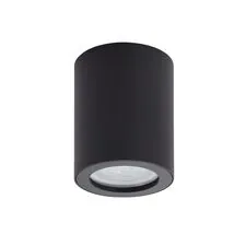 Denkirs DK3007-BK Накладной светильник влагозащ., IP 44, 15 Вт, GU10, черный, алюминий