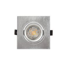 Denkirs DK3021-CM Встраиваемый светильник, IP 20, 10 Вт, GU5.3, LED, серый, пластик