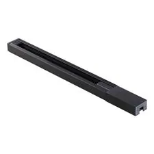 NOVOTECH 135136 PORT NT22 086 черный Шинопровод однофазный двухжильный (универсальный) с токопроводом и заглушкой, 1м IP20 220V