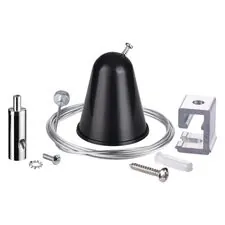 NOVOTECH 135023 PORT NT19 099 черный Подвесной комплект с тросом 1.5м IP20
