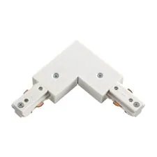 NOVOTECH 135008 PORT NT18 099 белый Соединитель с токопроводом L-образный для однофазного трехжильного шинопровода