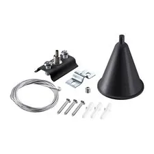 NOVOTECH 135152 PORT NT22 087 черный Подвесной комплект с 2-х метровым тросом для однофазного двухжильного шинопровода IP20
