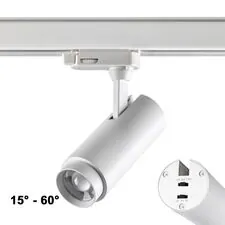 NOVOTECH 359030 PORT NT23 146 белый Трехфазный трековый светильник с переключателем цветовой температуры и мощности IP20 LED 3000К\4000К\6000К 5W/9W/13W 220V N