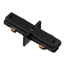 NOVOTECH 135007 PORT NT18 099 черный Соединитель внутренний с токопроводом для однофазного трехжильного шинопровода IP20