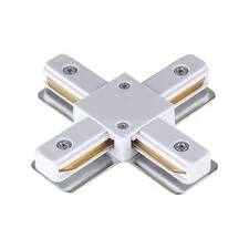 NOVOTECH 135145 PORT NT22 087 белый Соединитель с токопроводом "X" для однофазного двухжильного шинопровода IP20 220V