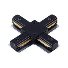 NOVOTECH 135146 PORT NT22 087 черный Соединитель с токопроводом "X" для однофазного двухжильного шинопровода IP20 220V