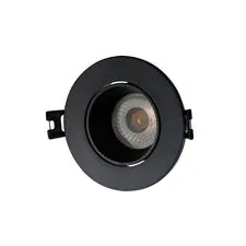 Denkirs DK3061-BK Встраиваемый светильник, IP 20, 10 Вт, GU5.3, LED, черный/черный, пластик