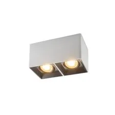 Denkirs DK3035-WB Светильник накладной IP 20, 10 Вт, GU5.3, LED, белый/черный, пластик