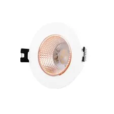 Denkirs DK3061-WBR Встраиваемый светильник, IP 20, 10 Вт, GU5.3, LED, белый/бронзовый, пластик